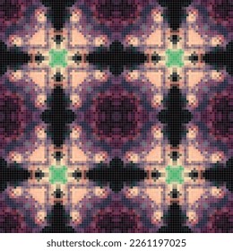 Arabischer Musterhintergrund, islamischer Ornament. arabische Kacheln oder arabische Zellij - traditionelles Mosaik.