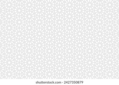 Arabic pattern background. Islamic ornament vector. Traditional Arabian geometry.