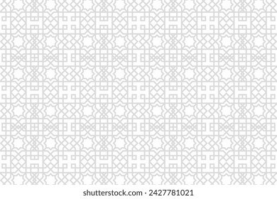 Fondo de patrón árabe. Vector de adorno islámico. Geometría árabe tradicional.