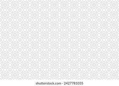 Arabischer Musterhintergrund. In: Islamic Ornament Vector. Traditionelle arabische Geometrie.