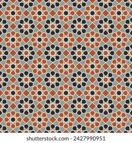 Arabic pattern background. Islamic ornament vector. Traditional Arabian geometry.