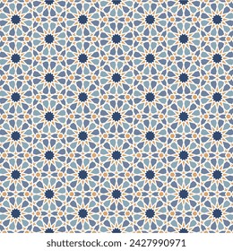 Arabic pattern background. Islamic ornament vector. Traditional Arabian geometry.
