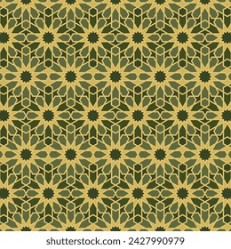 Arabic pattern background. Islamic ornament vector. Traditional Arabian geometry.