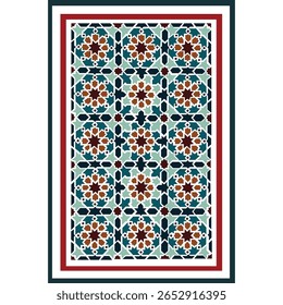 Vetor de ornamento islâmico de fundo de padrão árabe geometria árabe tradicional árabe