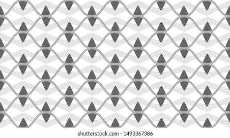 Arabic pattern background.  Retro fabric texture wallpaper.  Color mosaic shapes background.  Seamless vector pattern. 