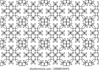 Arabic pattern black background. Islamic oriental style. Vector illustration