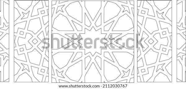 Arabic\
pattern divided into six sectors of one\
ornament
