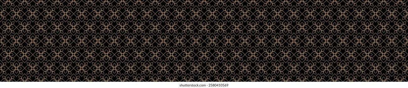 Arabic pattern gold color style