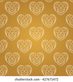 Arabic pattern gold style. Traditional east geometric decorative background