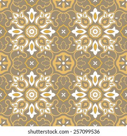 Arabic pattern, Golden seamless Islamic background