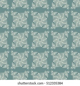 Arabic pattern. Indian, islamic, ethnic, oriental motifs. Mandala seamless pattern. Bohemian background. Print for fabric and paper. Vector illustration