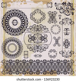 arabic pattern on blot background