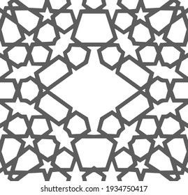 Arabic pattern ramadan mubarak muslim star pattern simple. Flower square design. Islamic pattern background. Circle pattern islamic flower vector.