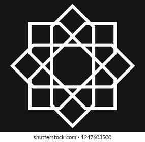 Arabic pattern seamless background. Geometric muslim ornament backdrop. vector illustration of islamic texture
