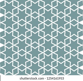 Arabic pattern seamless background. Geometric muslim ornament backdrop. vector illustration of islamic texture