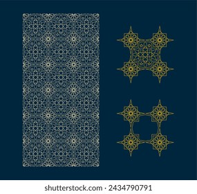 arabic pattern seamless background. geometric islamic ornament backdrop symbol. 
authentic arabian style.