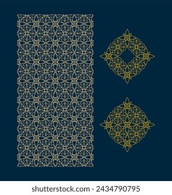 arabic pattern seamless background. geometric islamic ornament backdrop symbol. 
authentic arabian style.