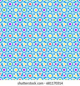 Arabic pattern seamless texture. Vector illustration