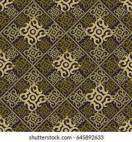 Arabic pattern vector - decorative fabric texture. Tileable ornamental background