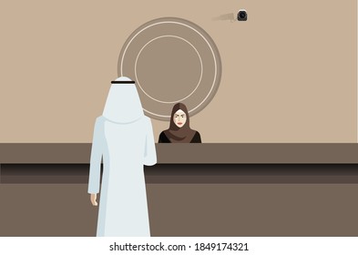 Arabic people set vector illustration