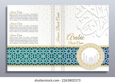 Arabic Quran Style Book Cover Design With Luxury Background