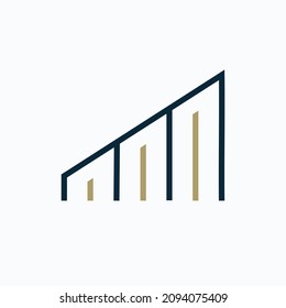Arabic real estate logo - Building logo illustration vector graphic design in line art style. Good for brand, advertising, real estate, construction, house, home