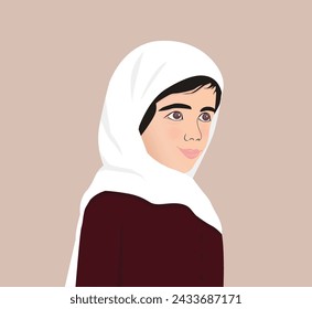 Arabic school girl from Oman