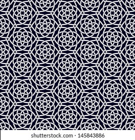 Arabic seamless ornament. Abstract background.