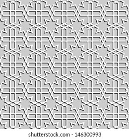 Arabic seamless ornament. Abstract background.