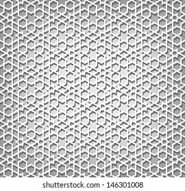 Arabic seamless ornament. Abstract background.