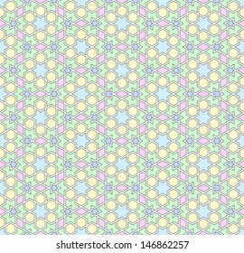 Arabic seamless ornament. Abstract background.