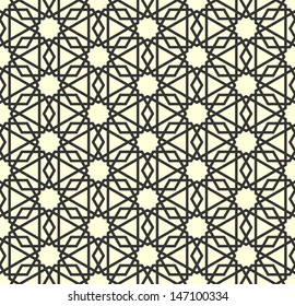 Arabic seamless ornament. Abstract background.