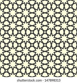 Arabic seamless ornament. Abstract background.