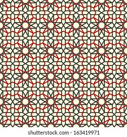 Arabic seamless ornament. Abstract background.