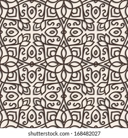 Arabic seamless ornament. Abstract background.