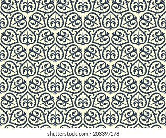 Arabic seamless ornament. Abstract background.
