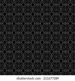 Arabic seamless ornament. Abstract background geometry light