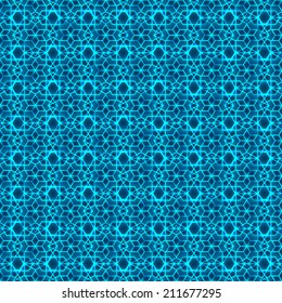 Arabic seamless ornament. Abstract background geometry light