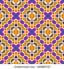 Arabic seamless ornament. Abstract background.