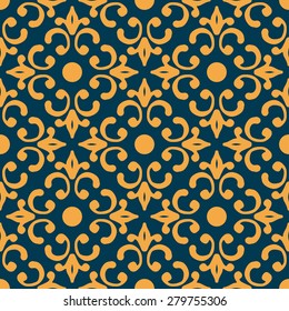Arabic seamless ornament. Abstract vector illustration.