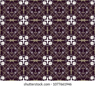 Arabic seamless ornament pattern. Ornamental decorative pattern background