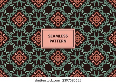 arabic seamless pattern with calm color