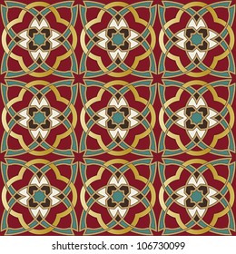 Arabic seamless pattern in editable vector file