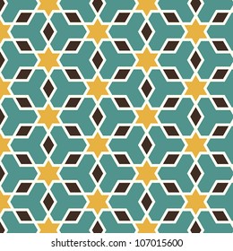 Arabic seamless pattern in editable vector file