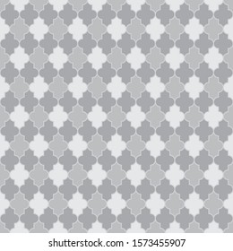 Arabic seamless pattern grid lantern shapes tiles.