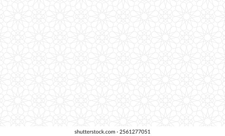 Arabic seamless pattern islamic background geometric line eid mubarak ramadan wallpaper