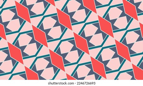 Arabic seamless pattern in multicolored palette. Arabic ornament. Oriental decor. Arabic Muslim ethnic style. Ramadan wallpaper design. Moroccan style. Vector illustration.