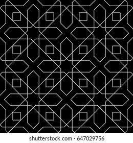 Arabic seamless patterns. Colored ornaments for textile and fabric