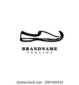 Logo-Design-Vorlage für arabische Schuhe, moderne Vektorgrafik