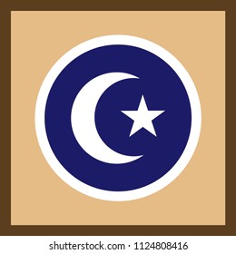 Arabic sign vector icon
